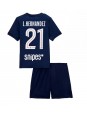 Paris Saint-Germain Lucas Hernandez #21 Replika Hemmakläder Barn 2025-26 Kortärmad (+ byxor)